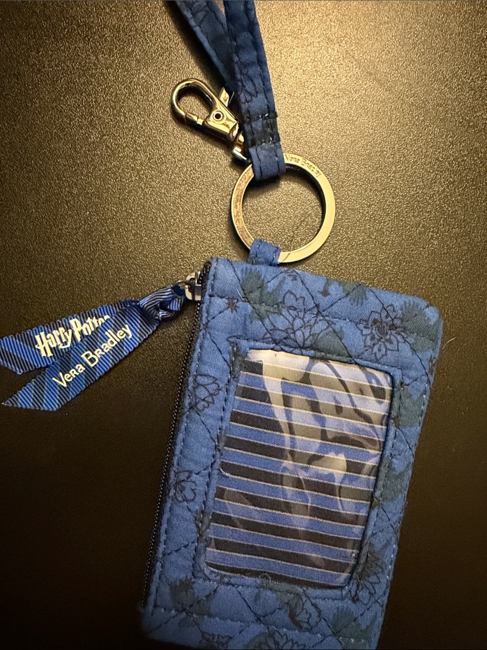 Vera Bradley Quilted Ravenclaw Zip ID & Lanyard - Picture 2 of 4
